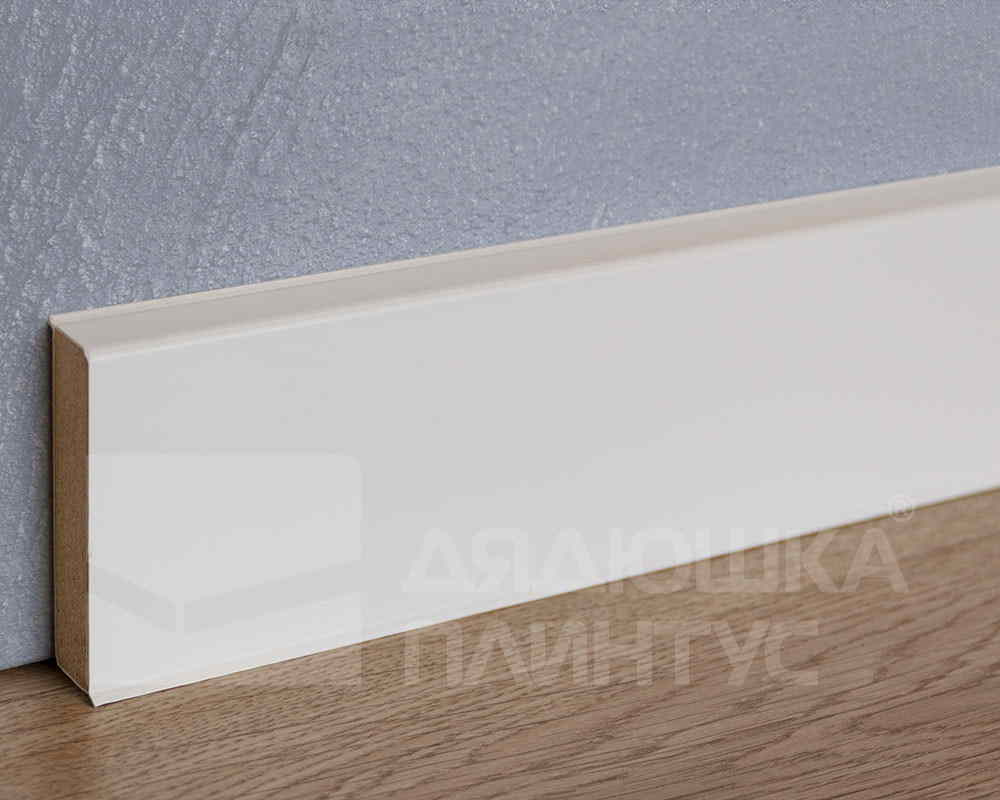 Плинтус ХДФ Dollken Cubu Flex Life XL 80 мм х 2,5 м 5012 Белый