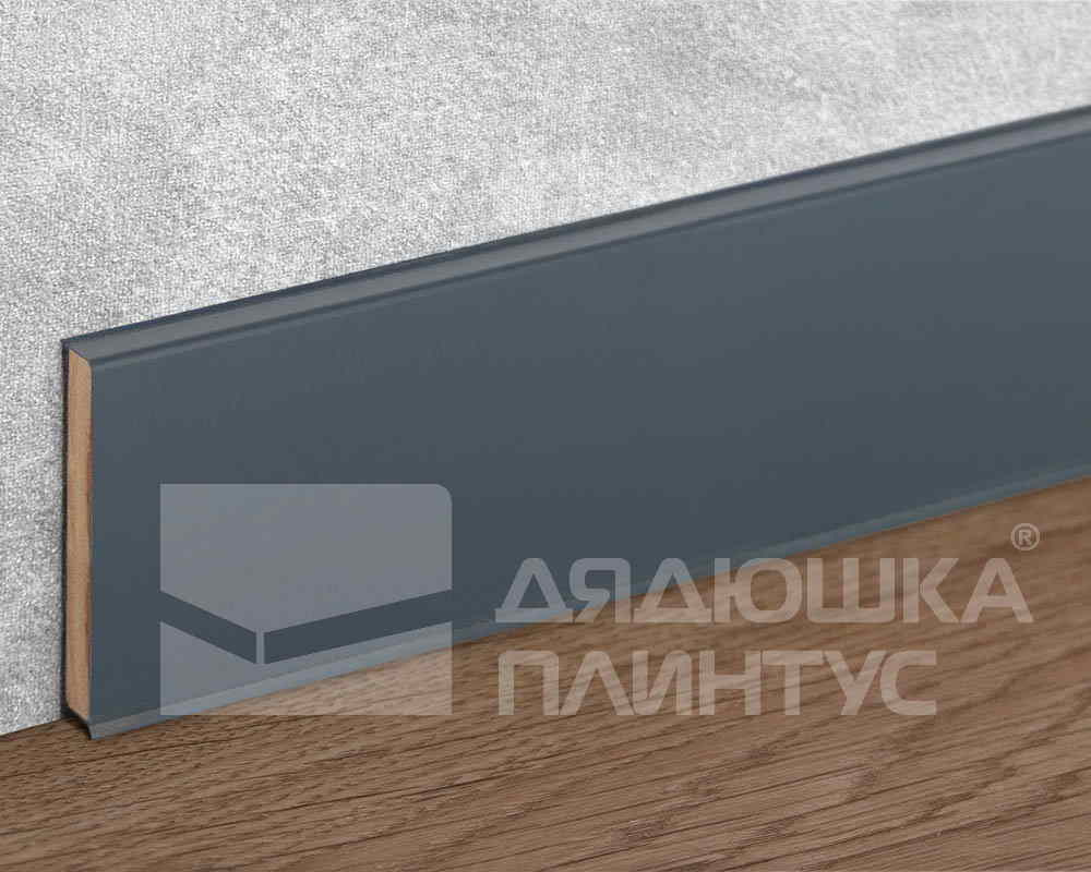 Плинтус ХДФ Dollken Cubu Flex Life 80мм х 2,5 м 1209 Антрацит RAL 7016