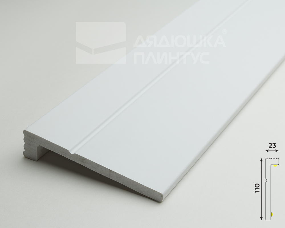 Плинтус карнизный СОЛИД 3 UHD 01/110L 2,0 м, Белый