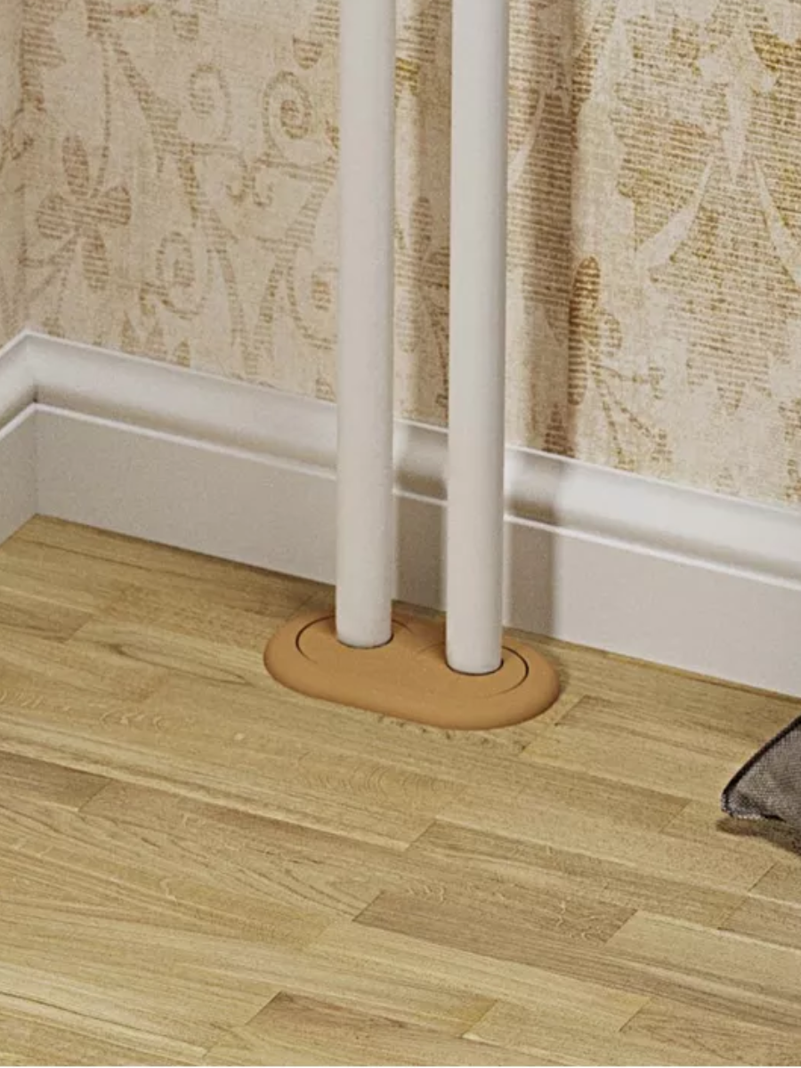 Двойной обвод для труб ПВХ d25 Серый