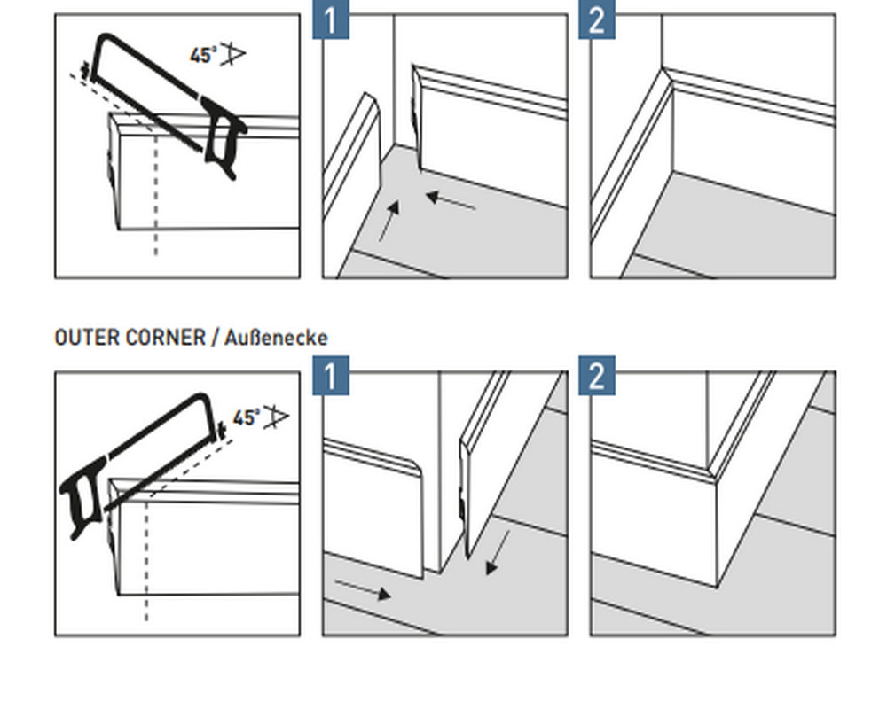 Плинтус Arbiton VIGO60 001 Белый 2,2 м