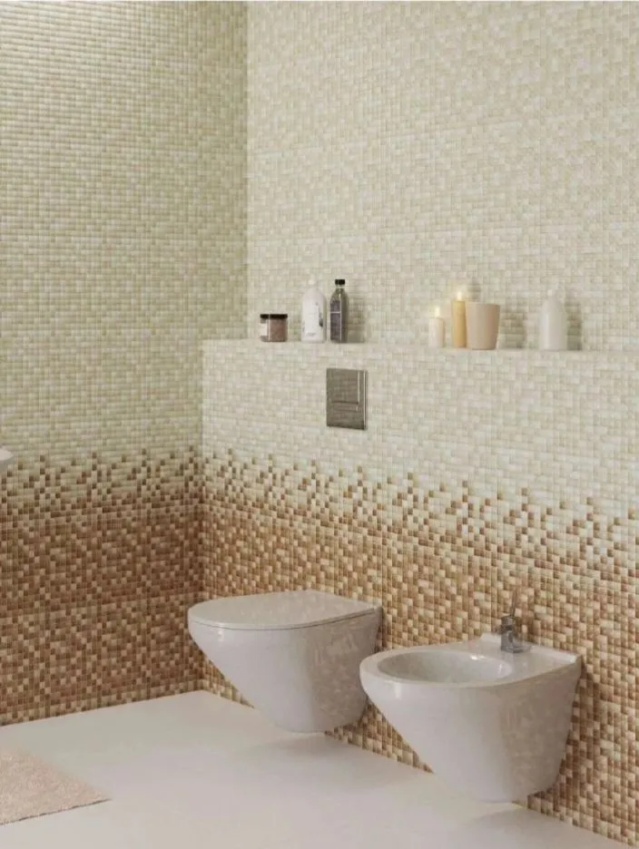 Панель самоклеящаяся ПВХ 480*480 15шт/уп Мозаика Сахара. Цена указана за 3,5 м²