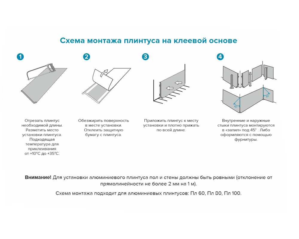 Плинтус алюминиевый Пл 60.2500.042лк Шампань