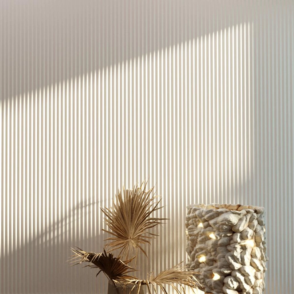 Стеновая панель 3D СОЛИД 4 UHD 08/120 120*2800 белая