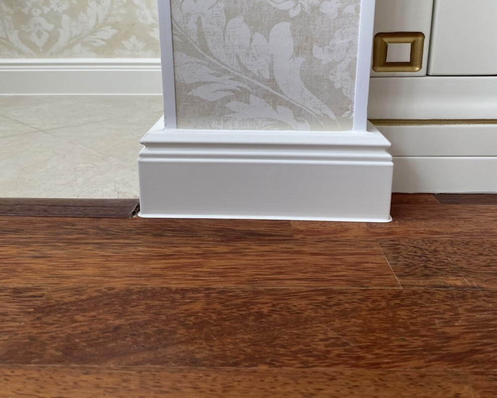 Плинтус ХДФ Dollken Cubu Hamburg Style 100 мм х 2,5 м 5012 Белый