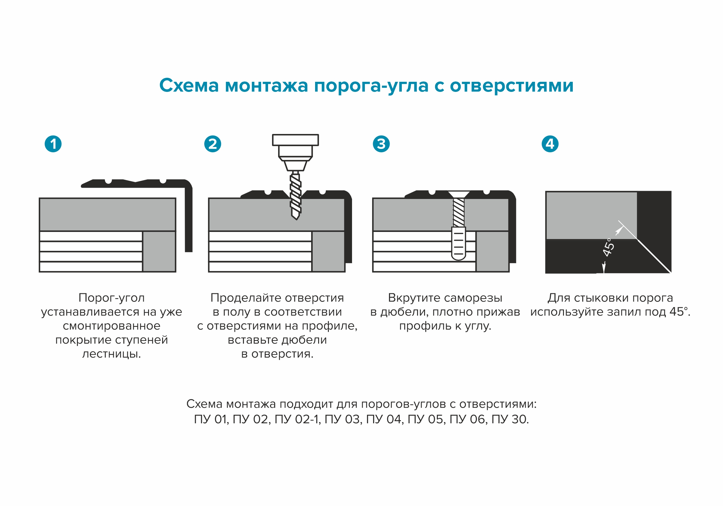 Порог угловой ПУ 06.2700.286 Пробка