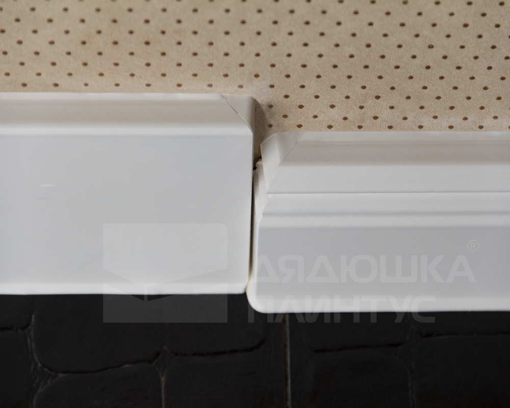 Плинтус ХДФ Dollken Cubu Flex Life XL 80 мм х 2,5 м 5012 Белый