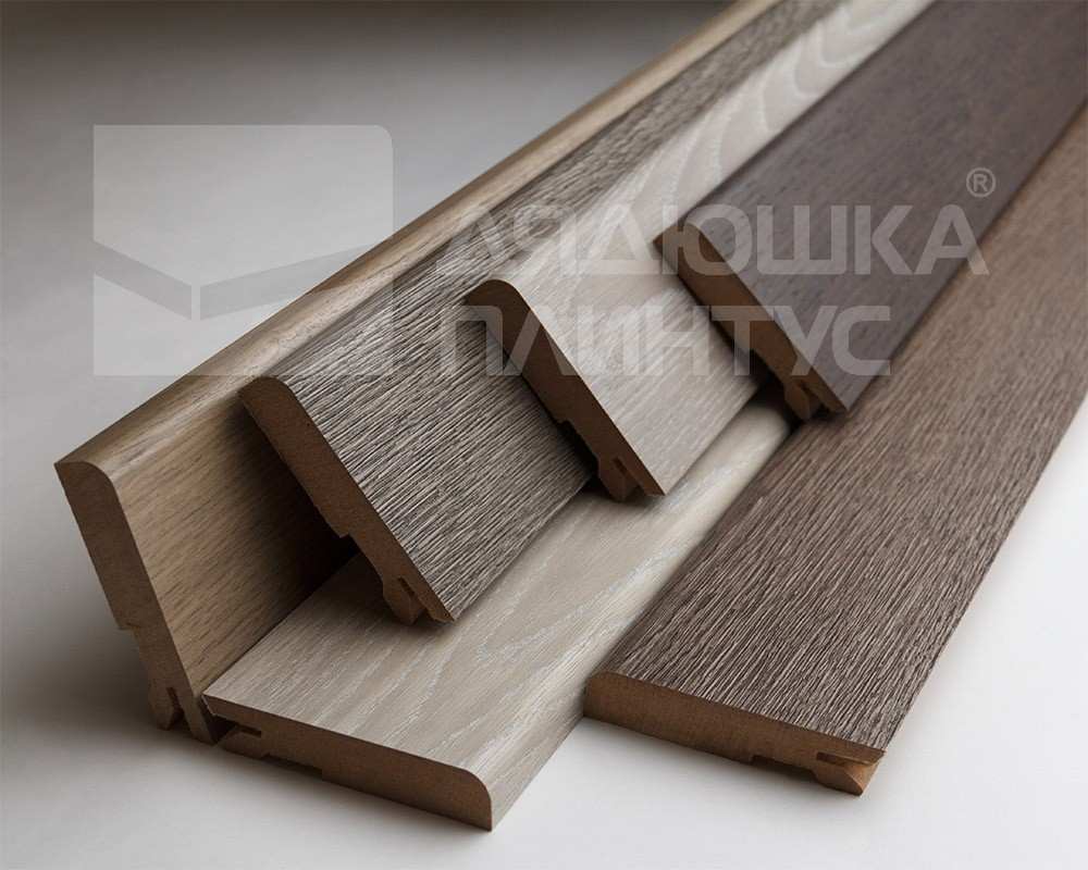 Плинтус МДФ Лука Пл 100-1МДФ.2700.Point line 24040 Дуб кантри белый