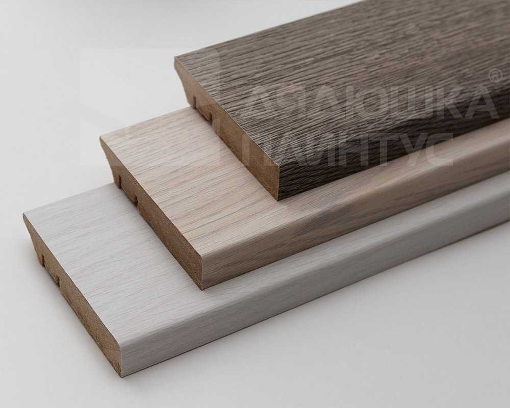 Плинтус МДФ Волшебная палочка. Гарден .203 Дуб белый