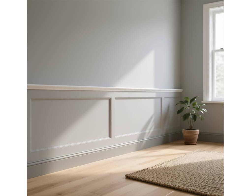 Плинтус из полистирола высокой плотности HI WOOD B80C 80мм х 11мм х 2,0м.