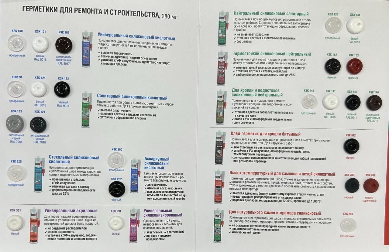 Герметик KUDO "KSK-317" для паркета Махагон 280мл